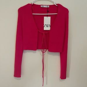 NWT Zara ribbed cropped sweater size M